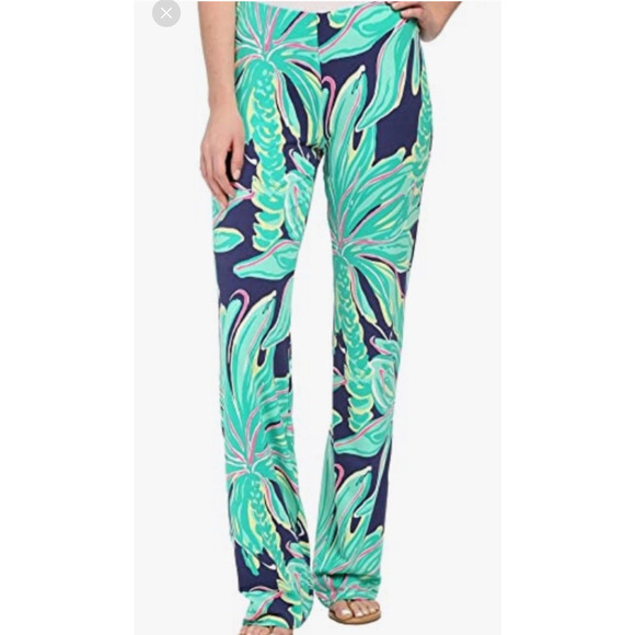 Lilly Pulitzer Sz XS GEORGIA MAY Bold Print Palazzo Pants - Picture 3 of 9